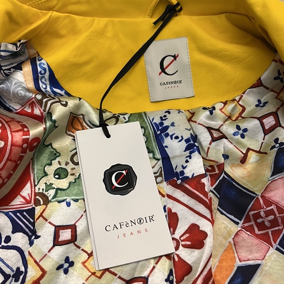 CaféNOIR V Leather Moto Jacket - Picture 10 of 12